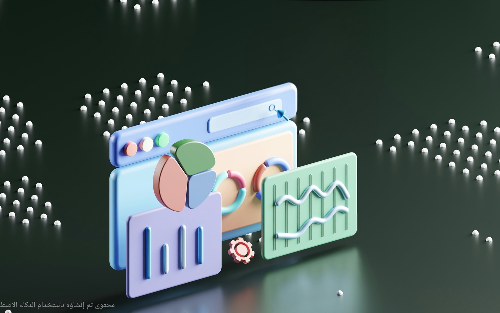 مشهد بصري يعبّر عن تنوع المجالات الإبداعية والخدمات الرقمية